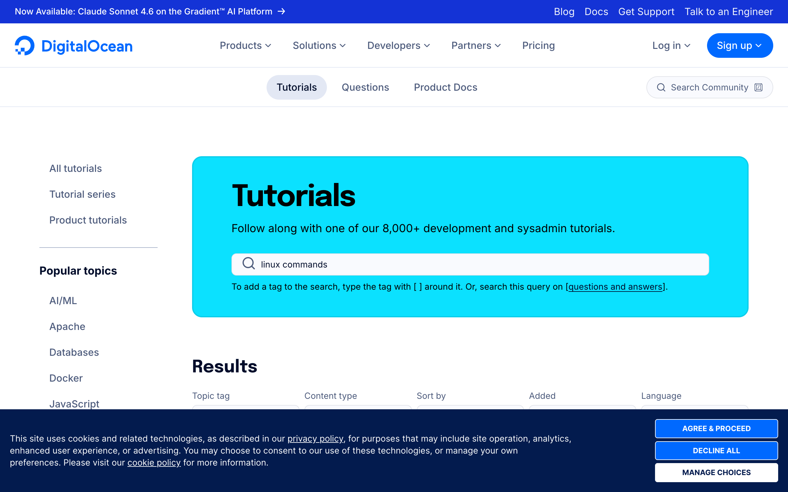 DigitalOcean community Linux tutorials and guides library