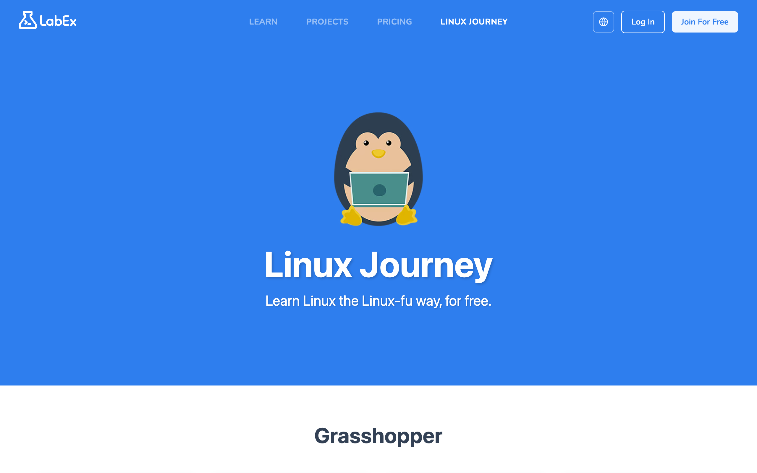 Linux Journey learning platform with structured Linux tutorials and lessons