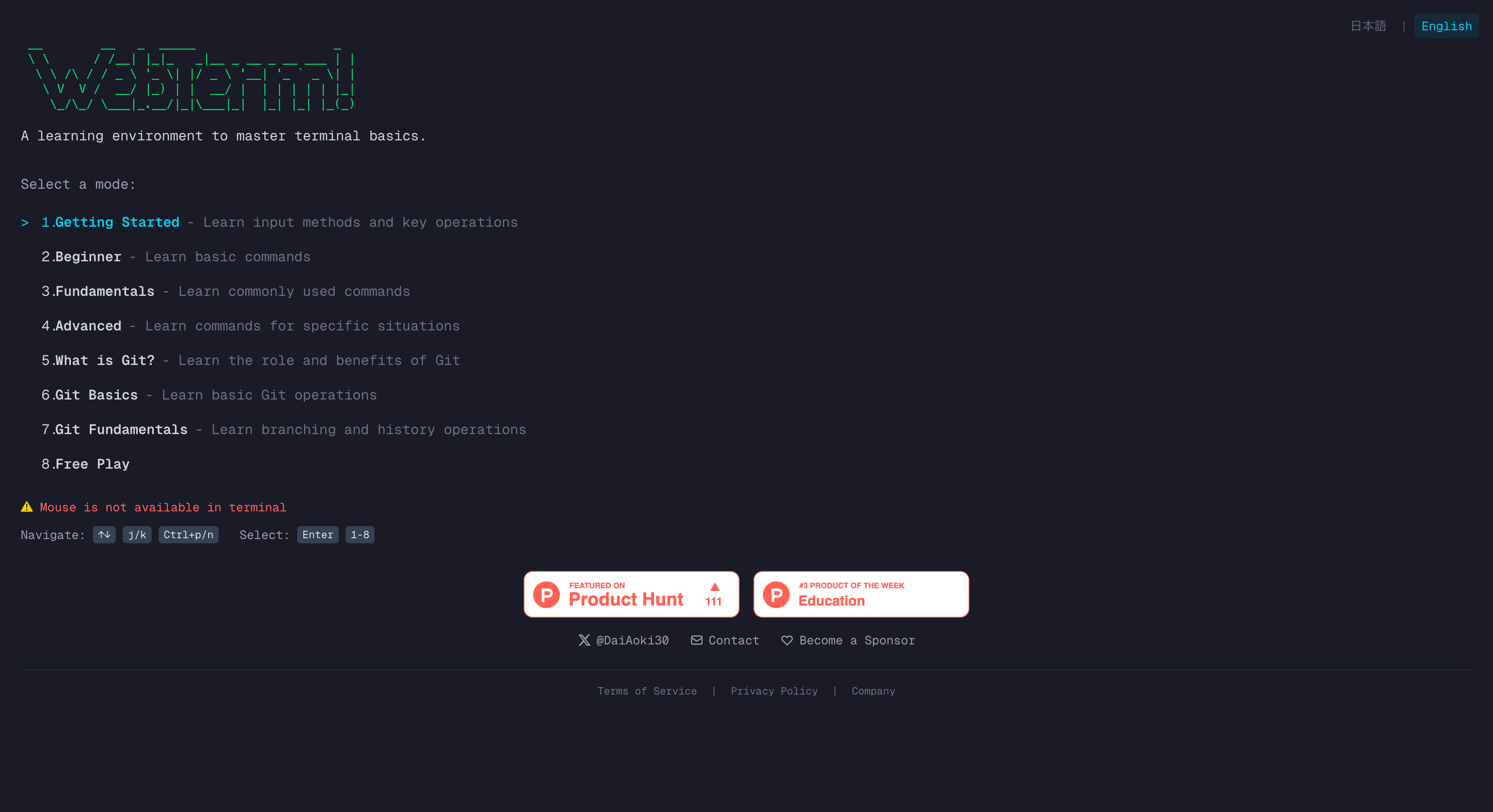WebTerm browser-based Linux terminal interface for practicing commands online